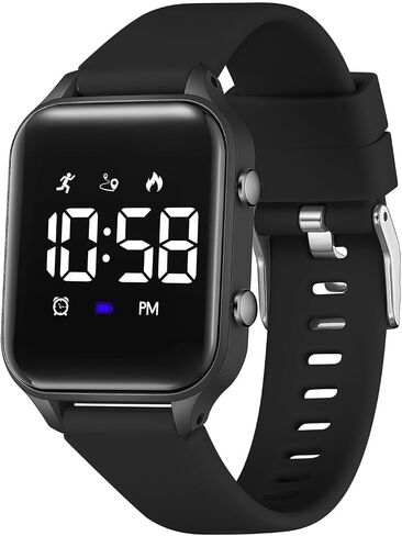 Kids Digital Watches for Boys Girls, Sports Watch with Fitness Tracker, Pedometer, Alarm Clocks, Stopwatch, No App Needed Waterproof Kids Watch, Gift for Teens Student Girls Boys Ages 5-14 in Kuwait