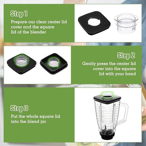 2 Packs Blender Lid Filler Cap Compatible with Oster Jar in Kuwait