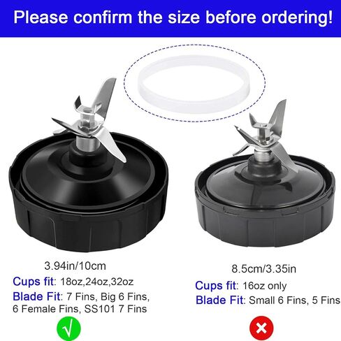 3.94 inch Rubber Gasket Replacement Seal O Ring for Ninja Blender, 3 Pack in Kuwait