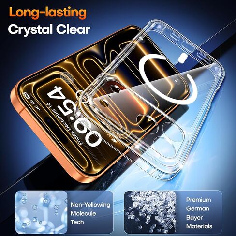 TAURI for iPhone 17 Pro Max Case, Compatible with MagSafe, Clear in Saudi Arabia