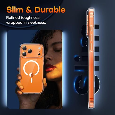 TAURI for iPhone 17 Pro Max Case, Compatible with MagSafe, Clear in Saudi Arabia