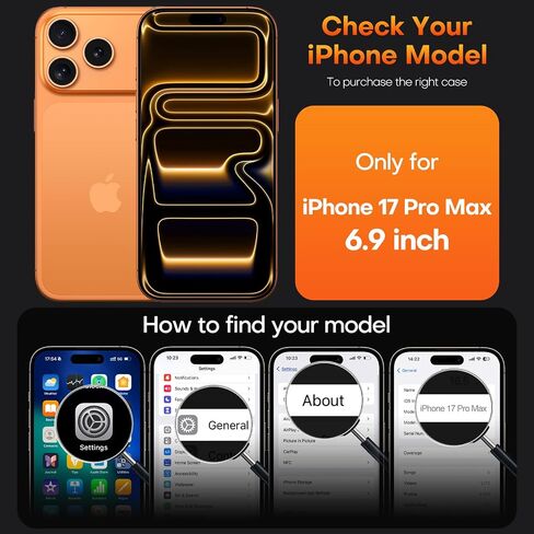 TAURI for iPhone 17 Pro Max Case, Compatible with MagSafe, Clear in Saudi Arabia