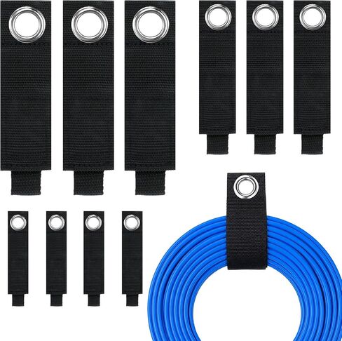 10 Pcs Heavy-Duty Storage Straps 7.24-13In Hook & Loop in Kuwait