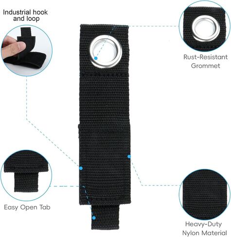 10 Pcs Heavy-Duty Storage Straps 7.24-13In Hook & Loop in Kuwait