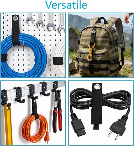 10 Pcs Heavy-Duty Storage Straps 7.24-13In Hook & Loop in Kuwait