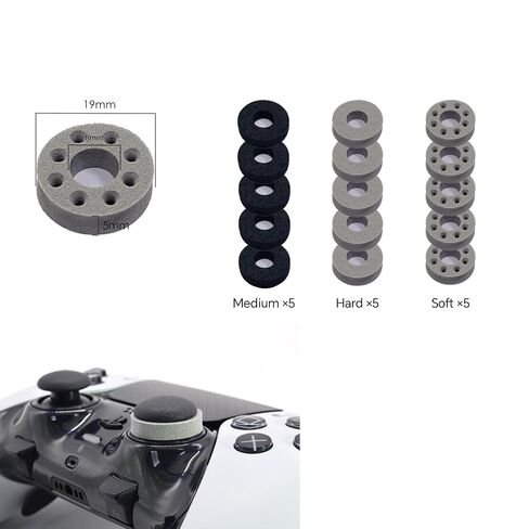 15 Pcs of Precision Aim Assist Rings - Universally Compatible with Playstation 4 (PS4) and Playstation 5 (PS5), Xbox Series & Switch Pro Scuf Controllers - Enhance Your Gaming Accuracy in Kuwait
