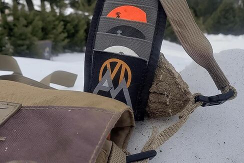 VIAM Outdoors Bighorn Reed Stash: Elk, Bighorn, & Turkey Mouth Call Holder, Hunting Gear Organizer for 5 Diaphragm Game Calls - Attaches to Hunting Backpack, Bino Harness, Bugle Tubes, & 1.5" Webbing in Kuwait