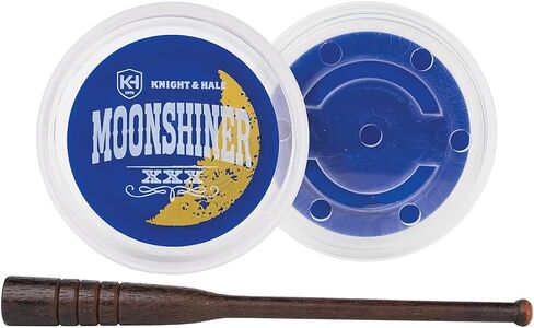 Moonshiner Pot Call - Turkey Call for Hunting with Jatoba Striker - Loud Realistic Yelps, Cuts, Clucks & Purrs - Made in USA in Kuwait