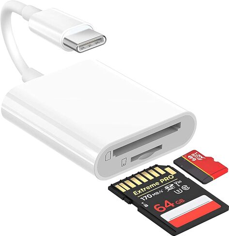 USB C SD/TF Card Reader - 3 in 1 Type C to TF/SD/USB Disk Reader Adapter in Kuwait