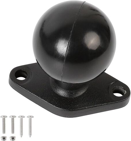 xik 1.5" TPU Ball Aluminum Alloy Diamond Base, Marine Electronic Stand Base for Fish Finder/Industrial Computer/GPS Mount, Compatible with RAM C Size Dual Socket arm in Kuwait