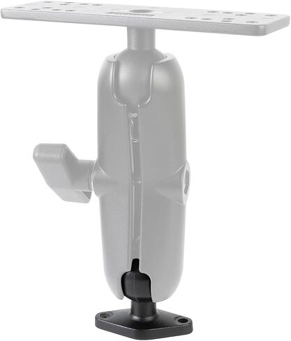 xik 1.5" TPU Ball Aluminum Alloy Diamond Base, Marine Electronic Stand Base for Fish Finder/Industrial Computer/GPS Mount, Compatible with RAM C Size Dual Socket arm in Kuwait
