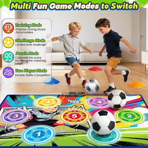 LED Light Up Bow and Arrow Set 2-Pack with Suction Cup Arrows & Electronic Scoring Soccer Target Game, Indoor Outdoor Archery Kit with Target Quivers, Soccer Game with Training Discs Soft Balls for Ki in Kuwait
