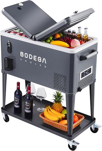 مبرد كهربائي BODEGACOOLER 50QT مع عجلات، مبرد ضاغط متدحرج in Kuwait