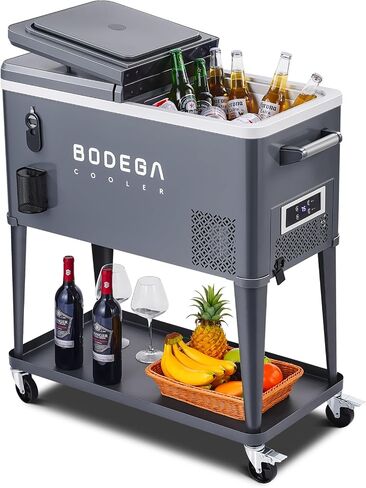 مبرد كهربائي BODEGACOOLER 50QT مع عجلات، مبرد ضاغط متدحرج in Kuwait