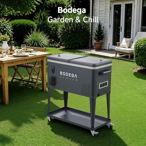 مبرد كهربائي BODEGACOOLER 50QT مع عجلات، مبرد ضاغط متدحرج in Kuwait