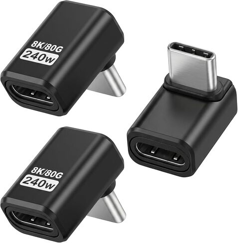 USB C 90 Degree Adapter 3 Pack USB C Right Angle Adapter, in Kuwait