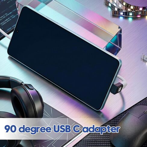 USB C 90 Degree Adapter 3 Pack USB C Right Angle Adapter, in Kuwait