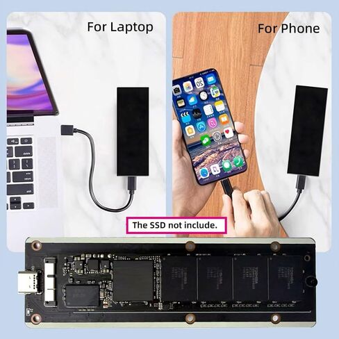chenyang 6+12Pin MAC SSD to USB 3.0 Type-C 5Gbps Mobile HDD Case Enclosure Adapter for 2010 2011 MAC Air Pro A1369 A1370 SSD in Kuwait