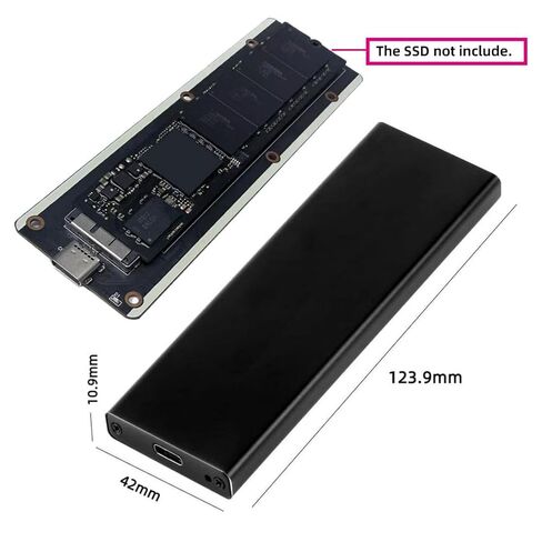 chenyang 6+12Pin MAC SSD to USB 3.0 Type-C 5Gbps Mobile HDD Case Enclosure Adapter for 2010 2011 MAC Air Pro A1369 A1370 SSD in Kuwait