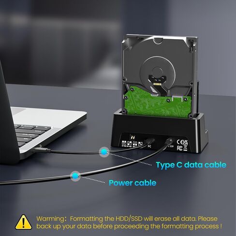 M.2 NVMe SSD Cloner and Duplicator, 3 Bay Hard Drive Cloner Dock for M.2 NVMe SSD and 2.5"/3.5" SATA HDD, Hard Drive Docking Station, Tool-Free Hard Drive Reader in Kuwait