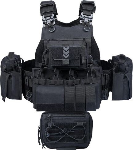 YAKEDA Tactical Outdoor Quick Release Vest With Battle Belt in Kuwait