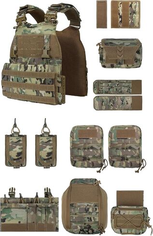 YAKEDA Tactical Outdoor Quick Release Vest With Battle Belt in Kuwait