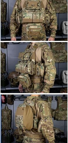 YAKEDA Tactical Outdoor Quick Release Vest With Battle Belt in Kuwait