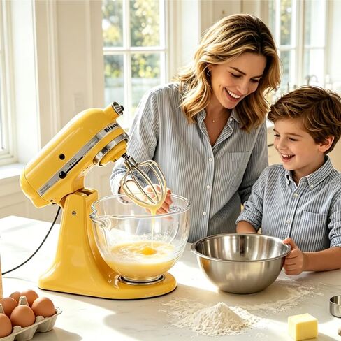 5QT Glass Mixing Bowl for KitchenAid 4.5-5 Quart Tilt-Head Stand Mixers in Kuwait