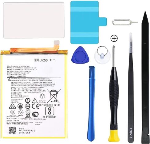 Moto G7 Power Battery,Upgraded New Battery Replacement for Moto G7 Power XT1955 JK50 G Power 2021 Professional Replacement Tool Kits in Kuwait