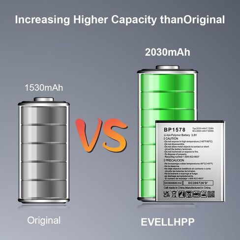 2030mAh BP1578 Super High Capacity Li-ion Replacement Battery for Verizon Kazuna eTalk 4G LTE KAZ-F019 KAZF019PP Batteries in Kuwait