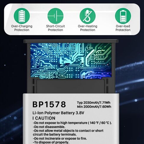 2030mAh BP1578 Super High Capacity Li-ion Replacement Battery for Verizon Kazuna eTalk 4G LTE KAZ-F019 KAZF019PP Batteries in Kuwait