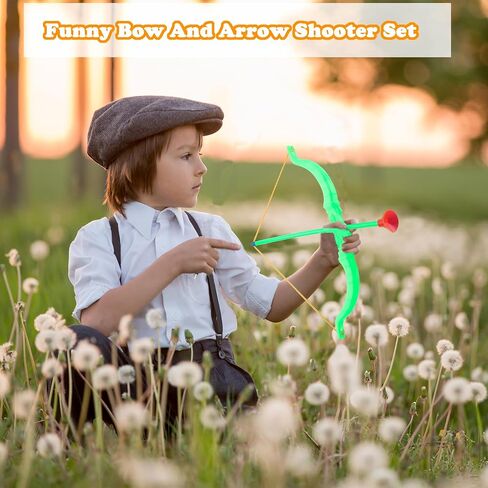 60 Pack Kids Bow and Arrow Sets Mini Bow and Toy Arrow Small Archery Bow Shooter for Kids Sports FunTarget Outdoor Game Sport Party Favors Gifts in Kuwait