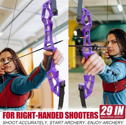 D&Q Recurve Bow and Arrow Set for Adults & Youth Beginner,40lbs Archery Recurve Bow Set with Aluminum Alloy Bow Riser, Right Hand Takedown Hunting Bows for Outdoor Training Practice in Kuwait