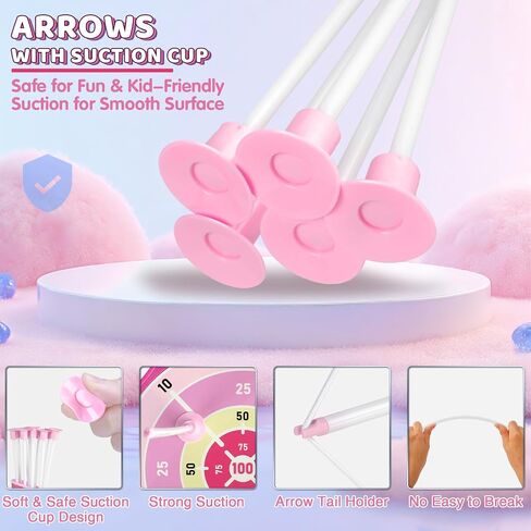 Bow and Arrow Set Girl Toys,LED Light Up Archery Set for Indoor Outdoor in Kuwait