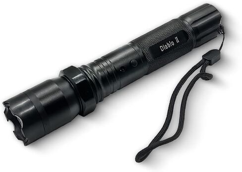 Diablo 2 Stun Gun Self Defense with LED Flashlight, Rechargeable Battery in Kuwait