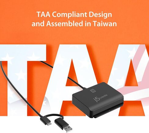 j5create Universal Smart Card/CAC Reader, TAA Compliant in Kuwait