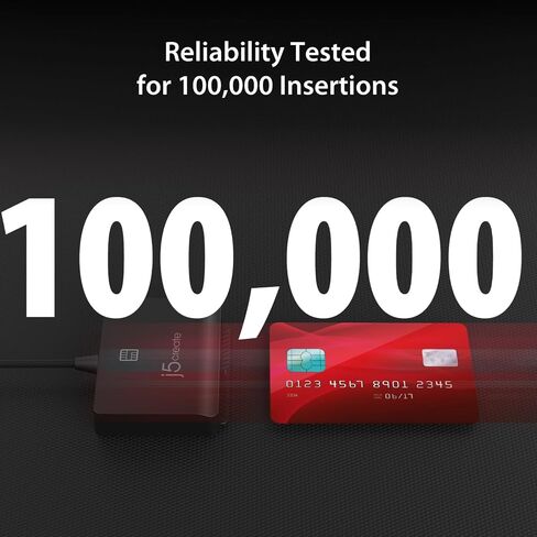 j5create Universal Smart Card/CAC Reader, TAA Compliant in Kuwait