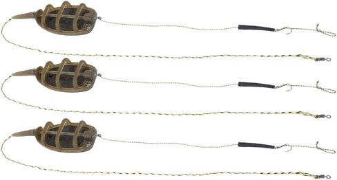 Inline Method Feeder, 3 PCS Method Feeders Carp Fishing Rig, Plastic Inline Carp Fishing Equipment in Kuwait