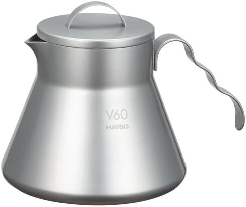 Hario Outdoor V60 Buono Metal Drip Kettle, 700ml, Silver in Kuwait