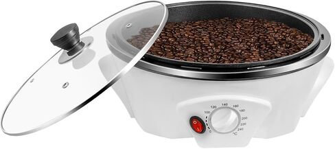 Electric Coffee Bean Roasters, 1.1lbs Commercial Coffee Bean Roasting Machine, Non-stick & Temperature Control(0-240℃), 110V Household Coffee Bean Baking Machine for Home Use Cafe Shop in Kuwait