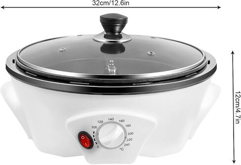 Electric Coffee Bean Roasters, 1.1lbs Commercial Coffee Bean Roasting Machine, Non-stick & Temperature Control(0-240℃), 110V Household Coffee Bean Baking Machine for Home Use Cafe Shop in Kuwait