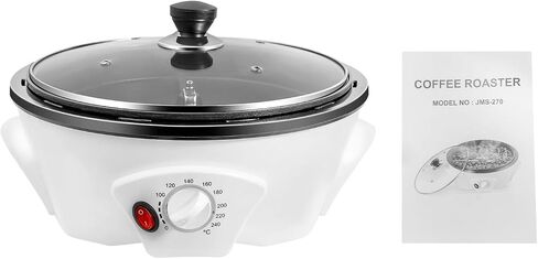 Electric Coffee Bean Roasters, 1.1lbs Commercial Coffee Bean Roasting Machine, Non-stick & Temperature Control(0-240℃), 110V Household Coffee Bean Baking Machine for Home Use Cafe Shop in Kuwait