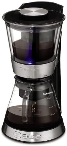 Cuisinart DCB-10P1 Automatic Cold Brew Coffeemaker with 7-Cup Glass Carafe, Silver and Black in Kuwait