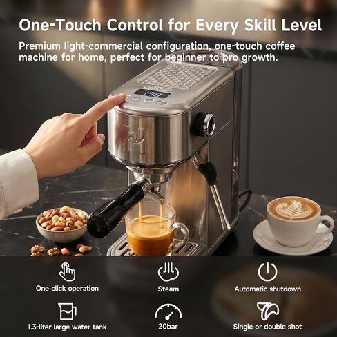 HIBREW H10B Lite Programmable Espresso Machine with LED Display in Kuwait