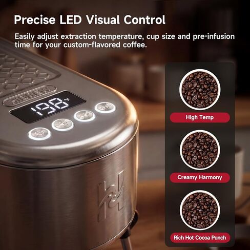 HIBREW H10B Lite Programmable Espresso Machine with LED Display in Kuwait