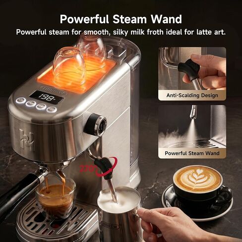 HIBREW H10B Lite Programmable Espresso Machine with LED Display in Kuwait