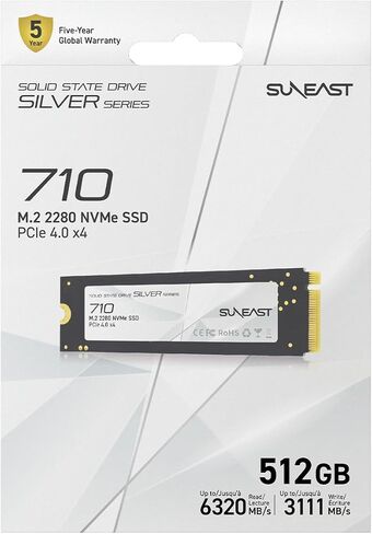 SUNEAST 512GB M.2 2280 PCIe4.0 NVMe Gen4x4 Internal SSD in Kuwait
