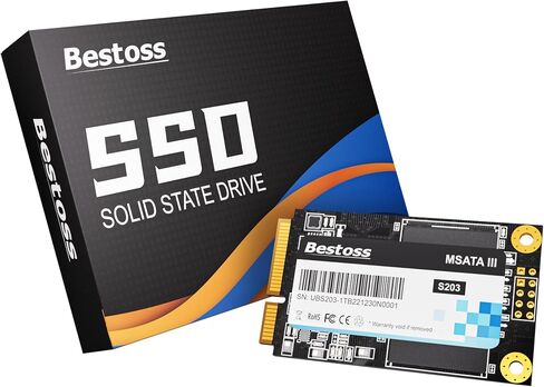 Bestoss 512GB mSATA SSD Mini SATA III 6Gbps, 3D NAND Low Power Consumption in Kuwait