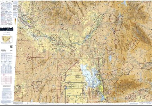 Expired FAA Salt Lake City Sectional Chart (SSLC) - Wrapping Paper, Decoration, Training Use in Saudi Arabia
