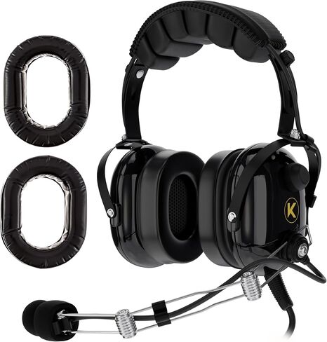 P1 General Aviation Headset for Pilots, and Silicone Gel Ear Seal Replacement for Aviation in Kuwait